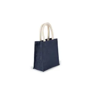 Burlap tote bag - small model Kimood image-1