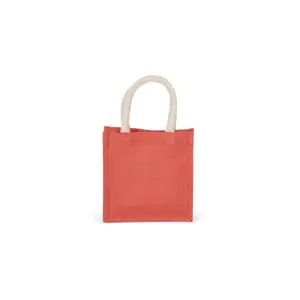 Burlap tote bag - small model Kimood image-0