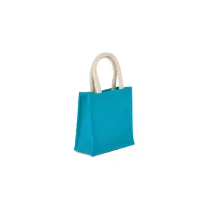 Burlap tote bag - small model Kimood image-1