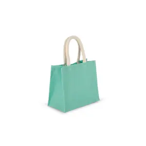 Burlap tote bag - medium model Kimood image-1