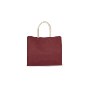Burlap tote bag - medium model Kimood image-0