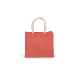 Burlap tote bag - medium model Kimood image-0