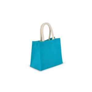 Burlap tote bag - medium model Kimood image-1