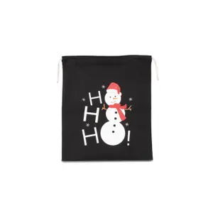 Accessory bag snowman pattern cotton Kimood image-0