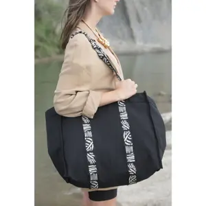 Large recycled gusseted tote bag Kimood image-3