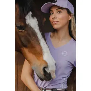 Reitshirt mit V-Ausschnitt für Damen Kingsland Hanna image-3