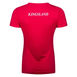 Női V nyakú lovas póló Kingsland image-1