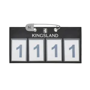 Portanúmeros de equitación con 4 bolsillos Kingsland Classic (x2) image-0