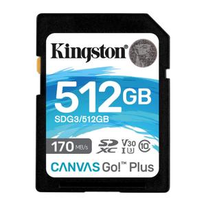 Carte SD Kingston SDXC UHS-I U3 C10 V30 512Go - SDG3/512GB