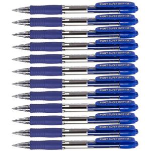 041175-pack-de-12-stylos-a-bille-kinvara-pilot-super-grip-bleu-tu