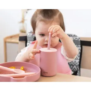 Σιλικόνης Ποτήρι με Καλαμάκι Kiokids (x2) image-2