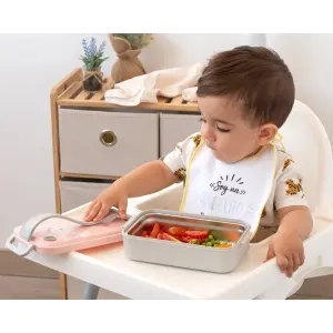 Κουτί γεύματος από ανοξείδωτο χάλυβα Kiokids Lapin image-3
