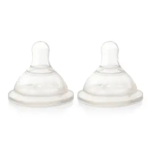 Tétine pour biberon en silicone Kiokids (x2) image-0