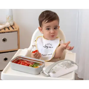 Κουτί γεύματος από ανοξείδωτο χάλυβα Kiokids Eléphant image-3