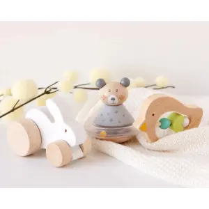 Wooden Animal Stacking Toys Kiokids image-1