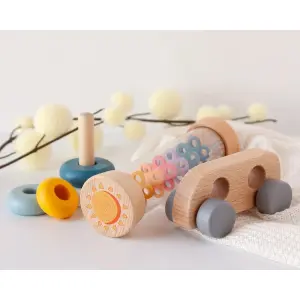 Träleksaker för tidig utveckling Kiokids image-1