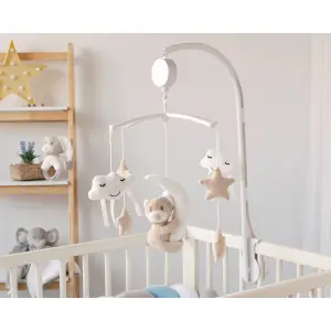 Κινητό μουσικό κρεβατάκι με αρκουδάκι Kiokids image-1