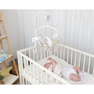 Κινητό μουσικό κρεβατάκι με αρκουδάκι Kiokids image-2