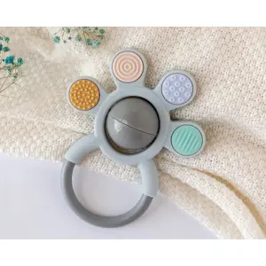 Silikon Beißring und Rassel Kiokids image-2