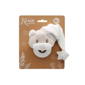 Plüsch Beißring Bär mit Mütze Kiokids