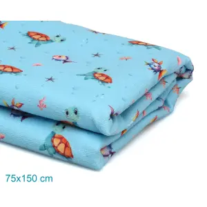 Microfibre Beach Towel Turtles Kiokids image-2