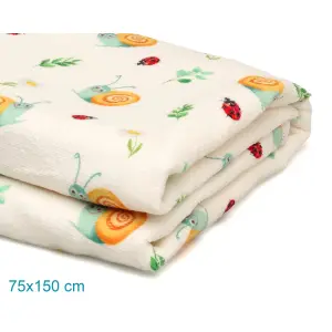 Microfibre Beach Towel Snails Kiokids image-2