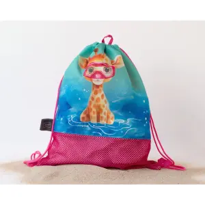 Σακίδιο παραλίας με σχέδιο ζώα Kiokids image-1
