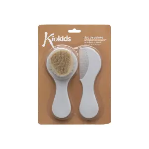 Peigne et brosse en poils naturels Kiokids image-1