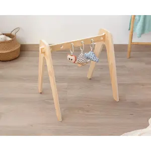 Ξύλινο γυμναστικό παιχνίδι ανάπτυξης Kiokids image-1