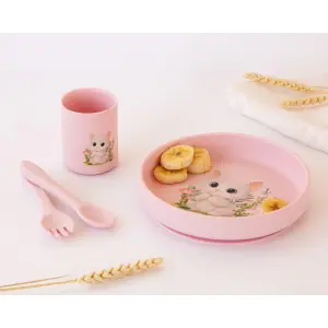 Σερβίτσιο σιλικόνης με βεντούζα Kiokids image-1