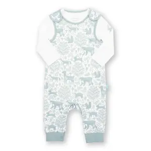Σετ κορμάκι και σωλήνα βρεφικό Kite Woodland Walk Dungaree image-0