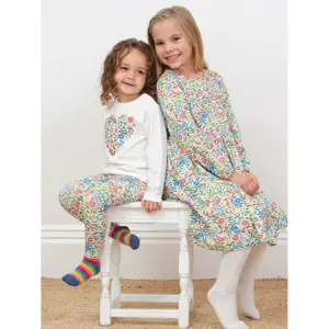 Kleid für Baby-Mädchen mit langen Ärmeln Kite Secret Garden image-4