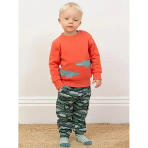 Cargo-byxor för babypojke Kite Croc Camo image-1