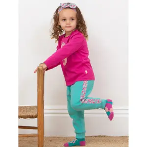 Girls' jogging trousers Kite Side Stripe image-4