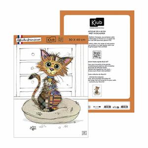 afm21u07-affisch-kiub-kook-chaton-mignon-vit-multikulor-30x40-cm