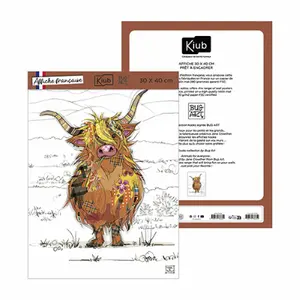 Poster Kiub Kook Vache Ecossaise image-0