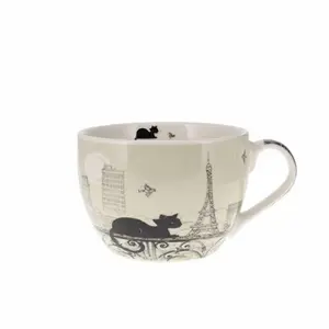 Kubek z uchwytem + pudełko Kiub Art Paris oiseaux