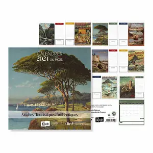 Klassischer Kalender mit Etui 16 Monate Kiub Bnf Les Affiches Touristiques image-0