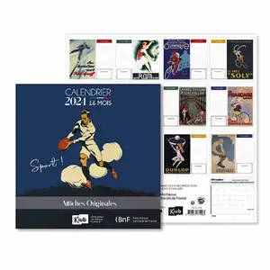 Calendario classico con cassa da 16 mesi Kiub Bnf Sport ! image-0