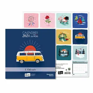 Klassieke kalender met 16-maandenkalender Kiub Odyssee image-0