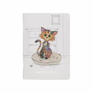 Drawing book a5 cute cat child Kiub Kook 48 p image-0