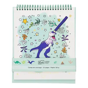 Carnet de coloriage 25 pages Kiub Les Petits Dino image-0