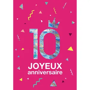 Dubbele kaart Kiub Les Ages By 10 ans image-0