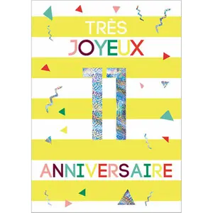 Carte double Kiub Les Ages By 11 ans image-0