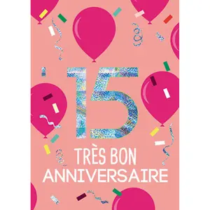 Tarjeta doble Kiub Les Ages By 15 ans image-0