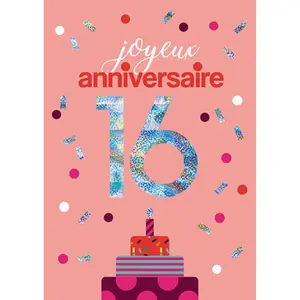 Tarjeta doble Kiub Les Ages By 16 ans image-0