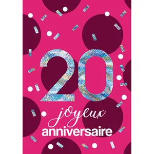 Tarjeta doble Kiub Les Ages By 20 ans image-0
