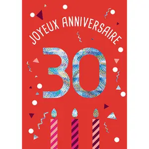 Tarjeta doble Kiub Les Ages By 30 ans image-0
