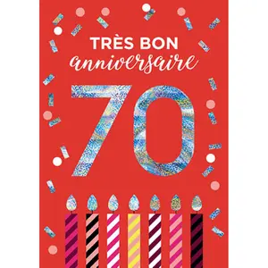 Dubbele kaart Kiub Les Ages By 70 ans image-0