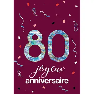 Carte double Kiub Les Ages By 80 ans image-0
